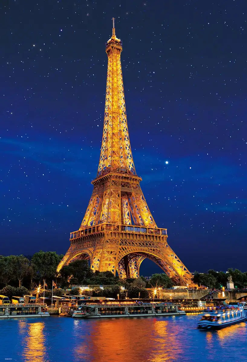 BEVERLY 31-534 Jigsaw Puzzle Eiffel Tower Under The Stars Glow In The Dark 1000 Pieces- Japan Figure Store - #1 Bring To You The Best Japanese Goods
