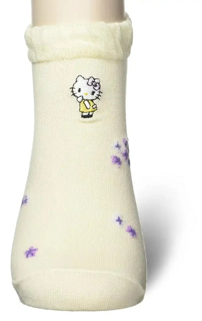 Sanrio Women's Cream Socks 23-25cm - Comfortable and Stylish Footwear- Japan Figure Store - #1 Bring To You The Best Japanese Goods