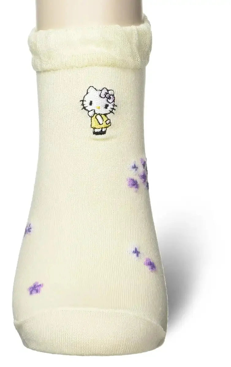 Sanrio Women's Cream Socks 23-25cm - Comfortable and Stylish Footwear- Japan Figure Store - #1 Bring To You The Best Japanese Goods