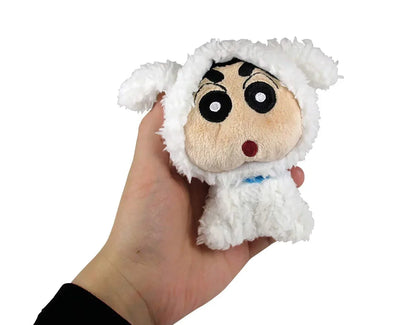 TS Factory Keychain Crayon Shin-Chan Plush Mascot Shiro Shin-Chan Ks-5518747Ss H10.5Xw11Xd6Cm- Japan Figure Store - #1 Bring To You The Best Japanese Goods