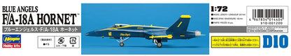 Hasegawa Blue Angels F/A-18A Hornet 1/72 Scale US Navy Plastic Model Kit D10- Japan Figure Store - #1 Bring To You The Best Japanese Goods