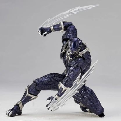 Kaiyodo Amazing Yamaguchi No.030 Black Panther Revoltech Figure - Japanese Action Model- Japan Figure Store - #1 Bring To You The Best Japanese Goods