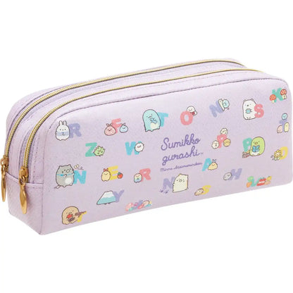 Sumikko Gurashi Everyone Gathers Twin Zipper Pen Pouch Pt07501- Japan Figure Store - #1 Bring To You The Best Japanese Goods