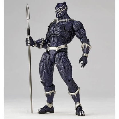 Kaiyodo Amazing Yamaguchi No.030 Black Panther Revoltech Figure - Japanese Action Model- Japan Figure Store - #1 Bring To You The Best Japanese Goods