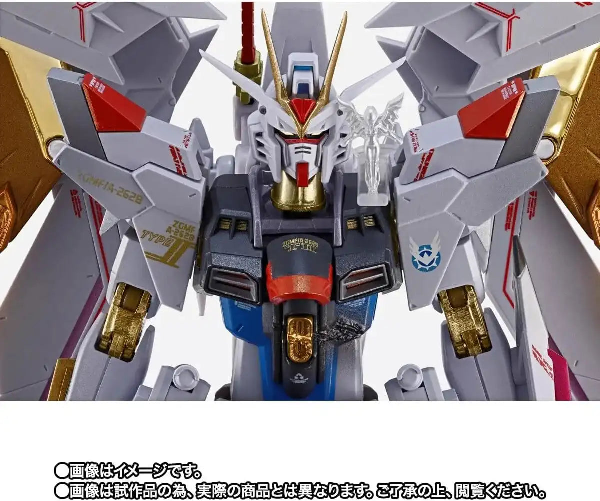 Metal Robot Spirits Mighty Strike Freedom Gundam Final Battle Ver 5.5 Inch Diecast Figure by Bandai