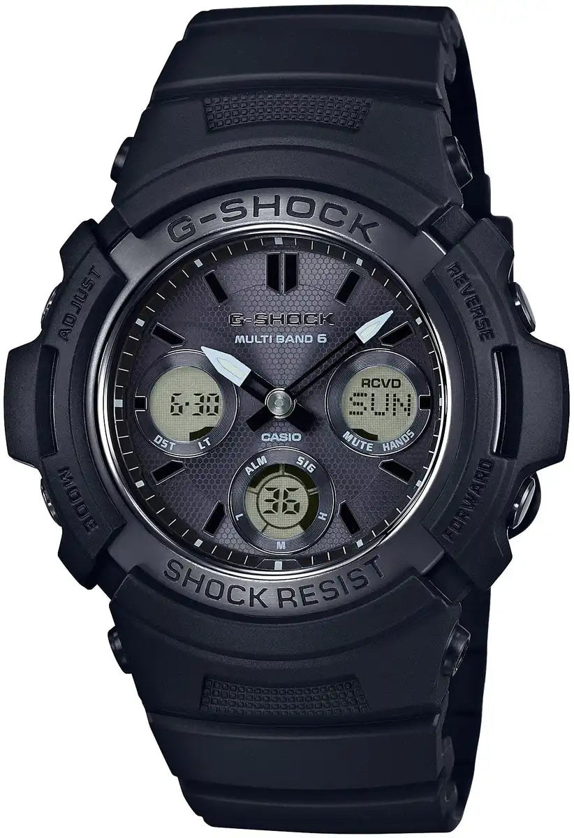Casio G-Shock Men's Watch AWG-M100SBB-1AJF - Solar Powered Radio Sync Black Domestic Model- Japan Figure Store - #1 Bring To You The Best Japanese Goods