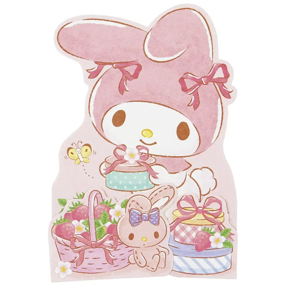 Sanrio My Melody Strawberry Greeting Card Mu131-3 Japan 732745 | International Shipping- Japan Figure Store - #1 Bring To You The Best Japanese Goods