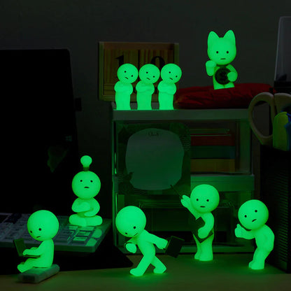 Smiski Work Series Glow in the Dark Collectible Assort Box 12pcs