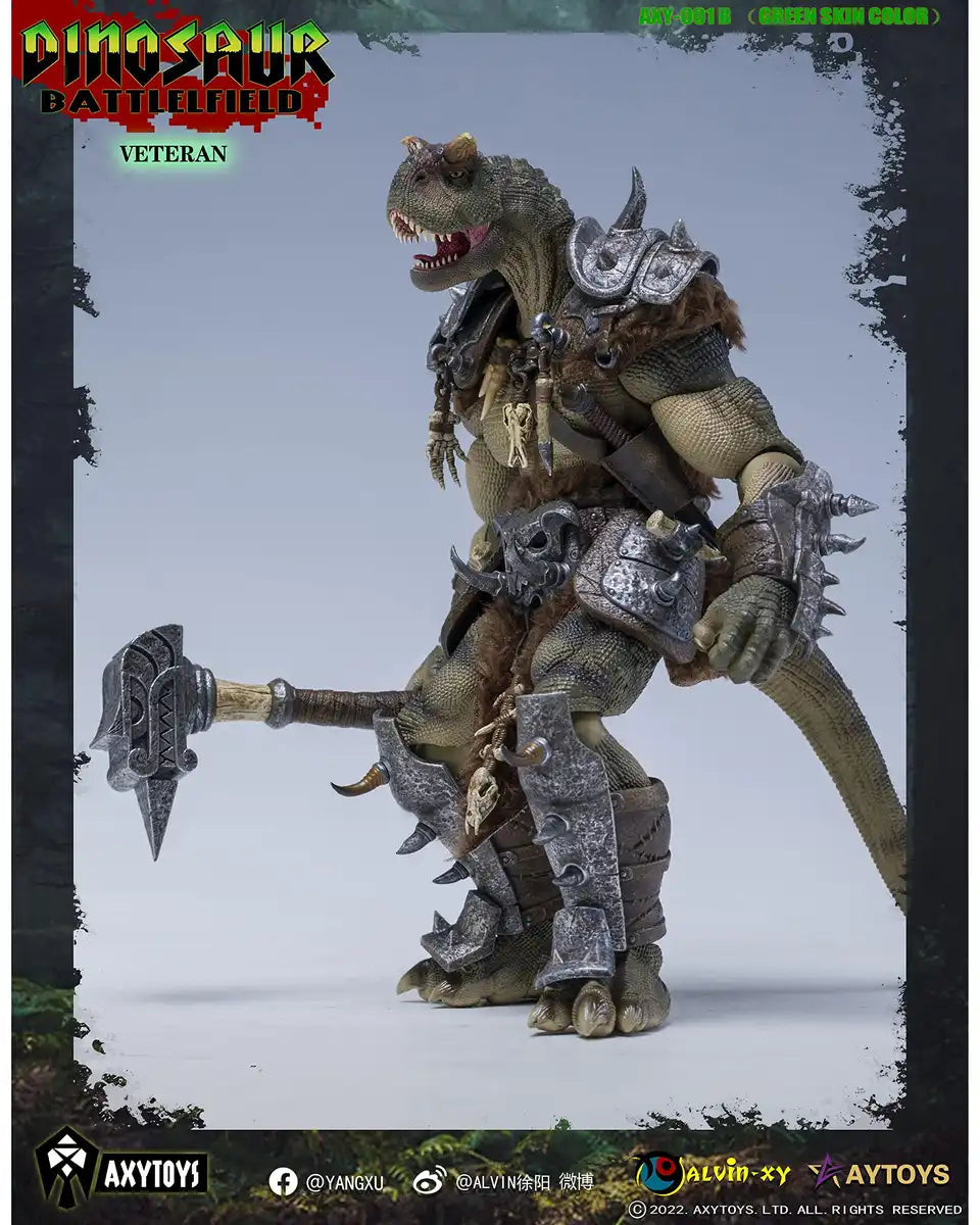 Axytoys Dinosaur Battlefield Veteran Soldier Green 1/12 Action Figure - Japan- Japan Figure Store - #1 Bring To You The Best Japanese Goods