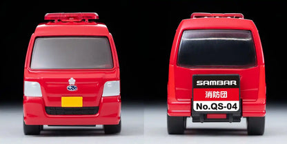 Tomytec Choro Qs-04B Subaru Sambar Van Fire Command Vehicle- Japan Figure Store - #1 Bring To You The Best Japanese Goods