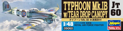 HASEGAWA 1/48 Typhoon Mk.Ib Tear Drop Canopy Plastic Model- Japan Figure Store - #1 Bring To You The Best Japanese Goods