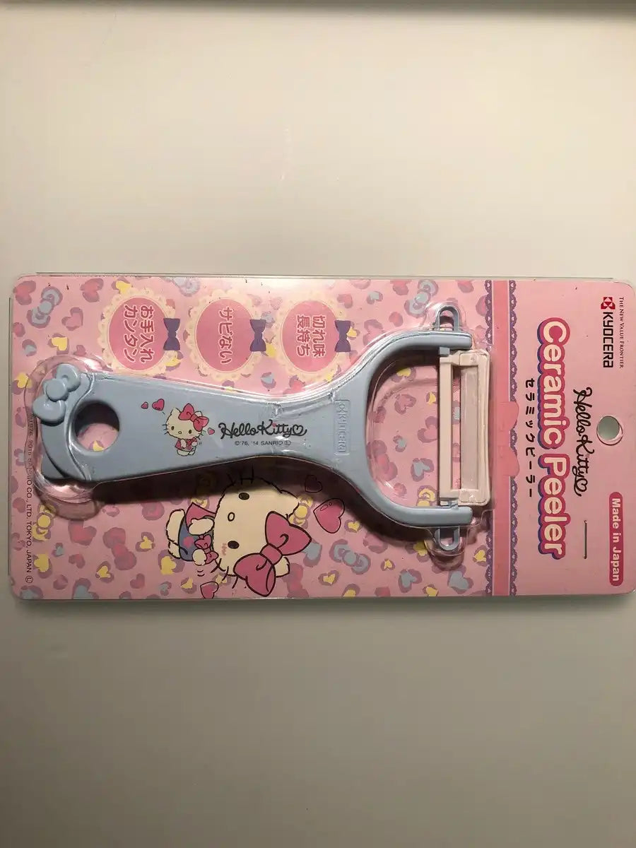 Kyocera Hello Kitty Blue Ceramic Peeler Made In Japan- Japan Figure Store - #1 Bring To You The Best Japanese Goods
