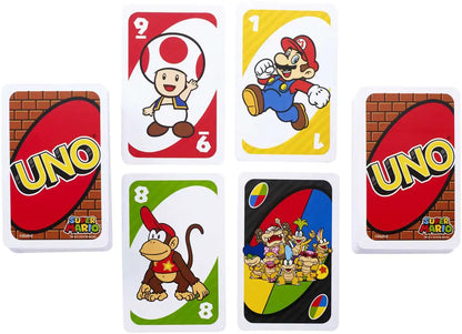 Mattel Uno Super Mario Special Rule Card Drd00 White Mario Card Games For Kids- Japan Figure Store - #1 Bring To You The Best Japanese Goods