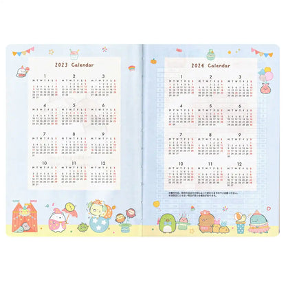 San-X Sumikko Gurashi B6 Monthly Pocket Schedule Notebook Me67108- Japan Figure Store - #1 Bring To You The Best Japanese Goods