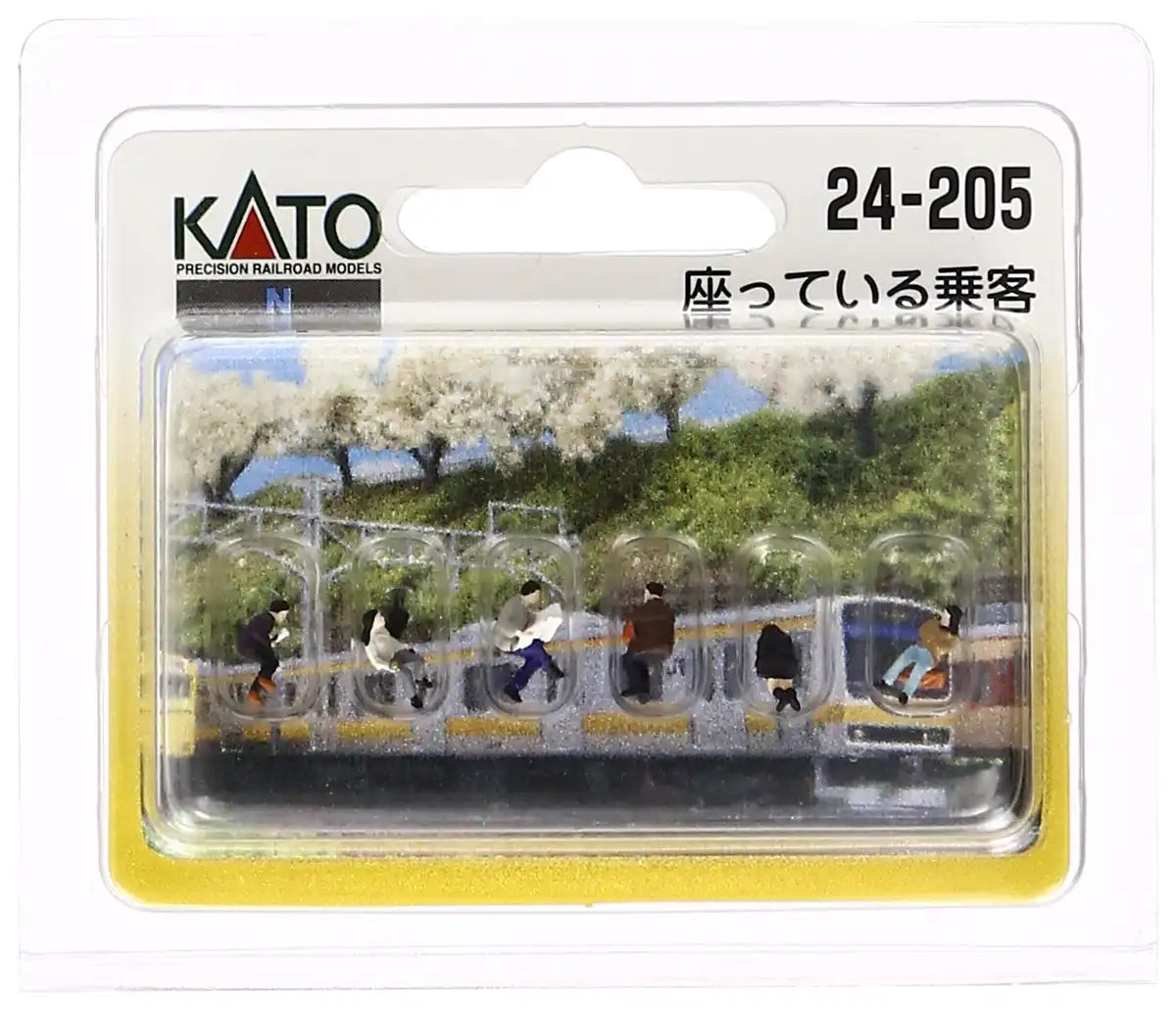 Kato N Gauge Diorama Supplies - Model 24-205 Sitting Passenger- Japan Figure Store - #1 Bring To You The Best Japanese Goods