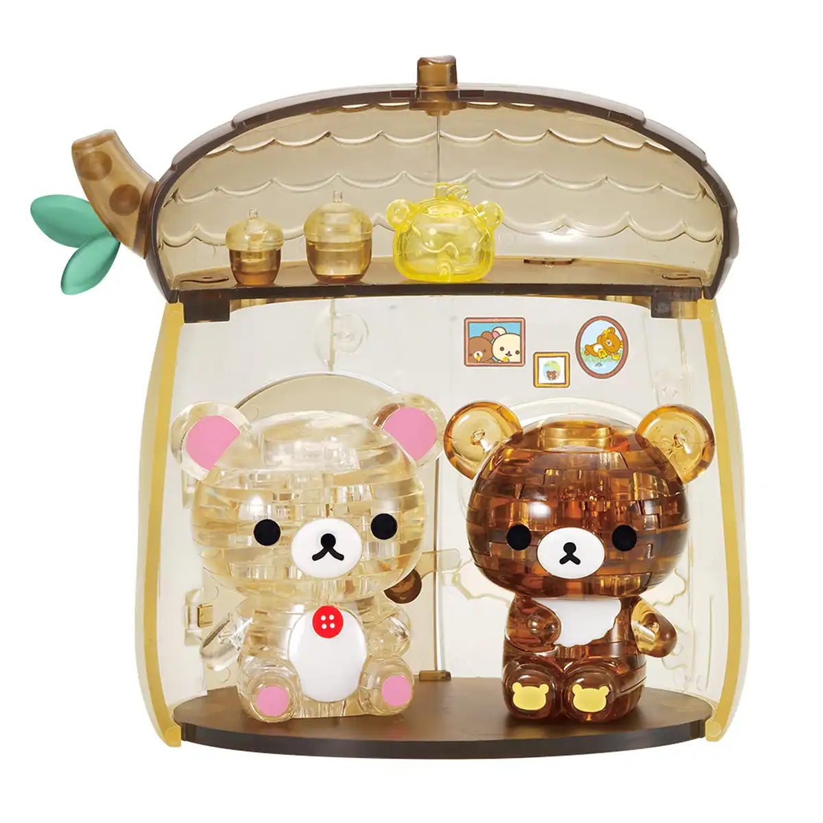 BEVERLY Crystal 3D Puzzle Rilakkuma Korilakkuma & Chairoikoguma Acorn House 66 Pieces- Japan Figure Store - #1 Bring To You The Best Japanese Goods