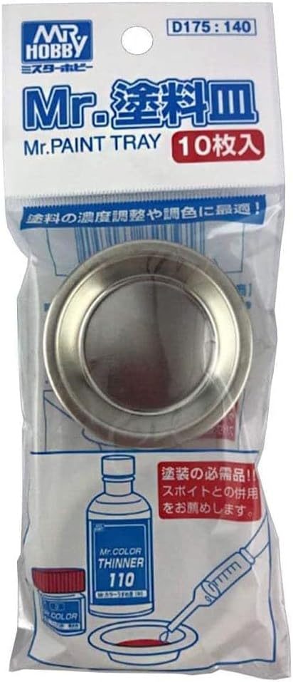 GSI CREOS Mr.Hobby D175 Mr. Paint Tray 10 pièces