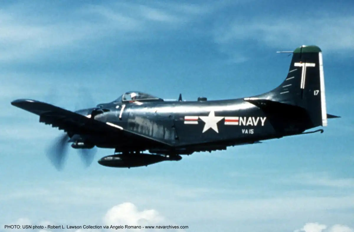 HASEGAWA 02027 Us Navy Ad-6/7 Skyraider Combo 2 Plane Set 1/72 Scale Kit- Japan Figure Store - #1 Bring To You The Best Japanese Goods