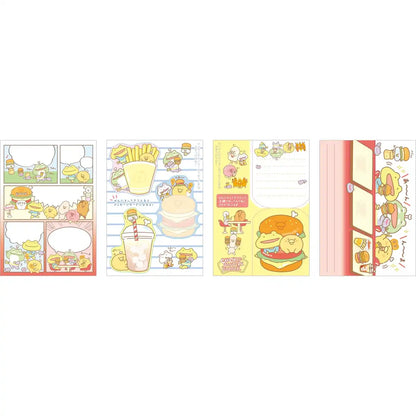 San-X Chikip Dancers Uma Uma Burger Play Memo H14.8xW10.5xD0.8Cm- Japan Figure Store - #1 Bring To You The Best Japanese Goods