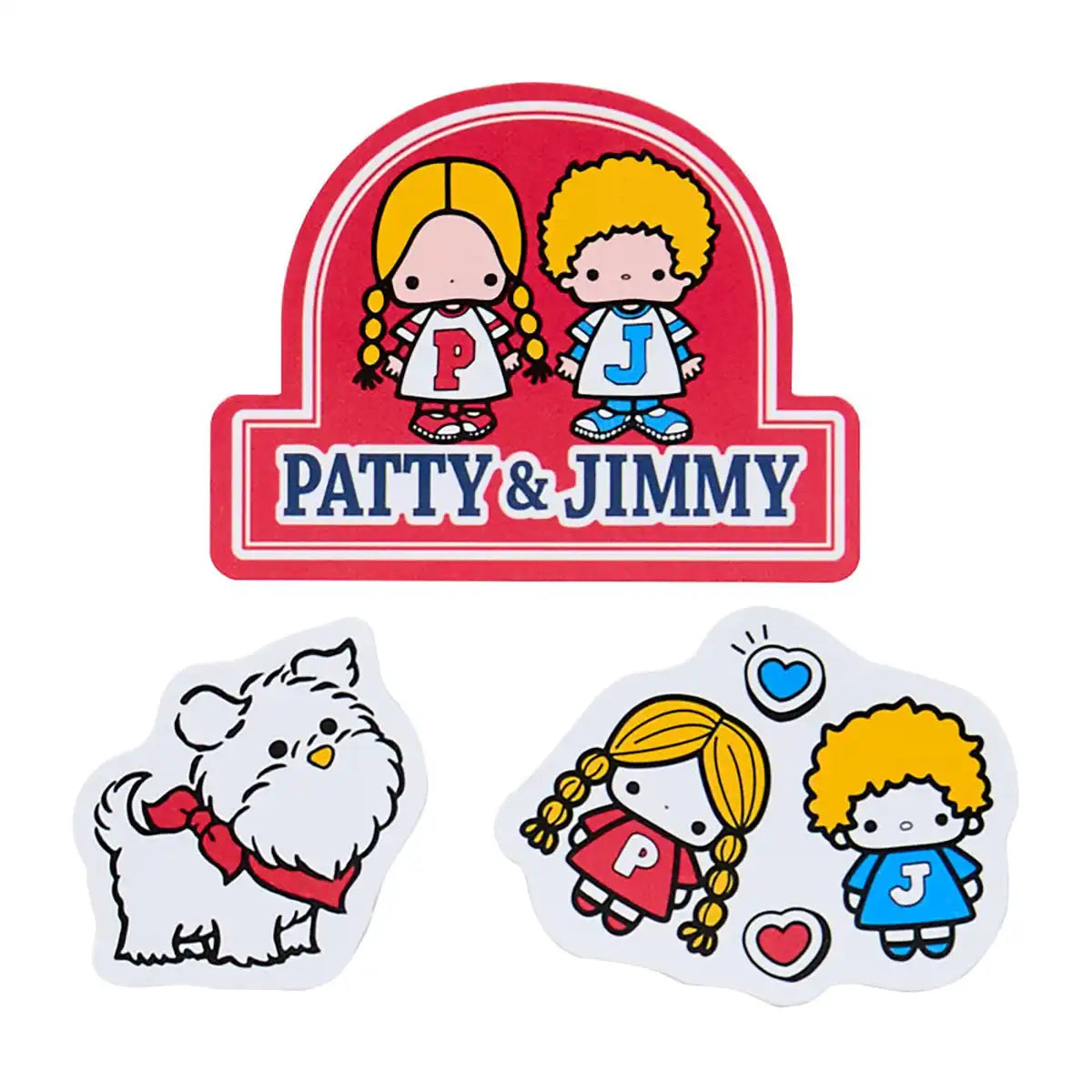 Sanrio Lot d'autocollants Patty &amp; Jimmy Lookbooks pour enfants de 3 ans et plus 220591
