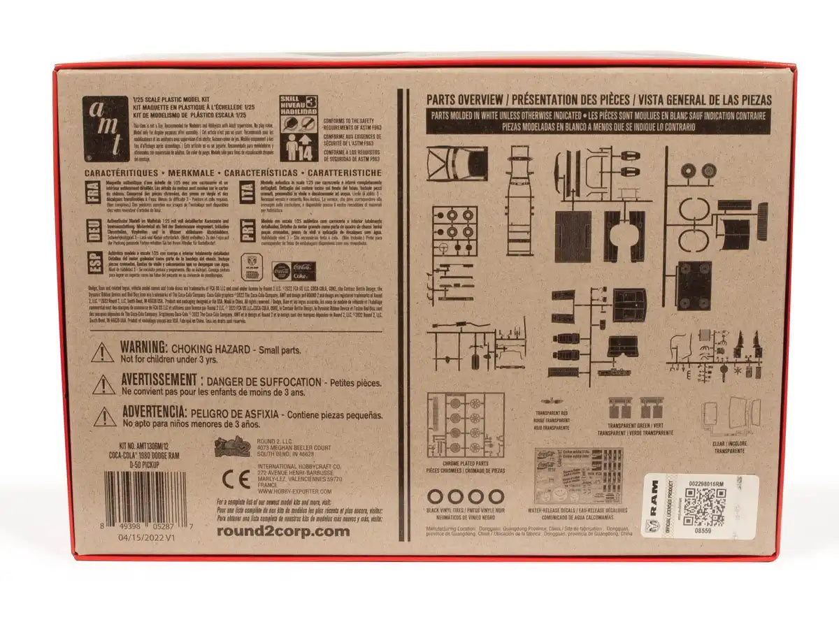 Amt 1/25 1980 Dodge Ram D-50 Pickup Coca-Cola Plastic Model- Japan Figure Store - #1 Bring To You The Best Japanese Goods