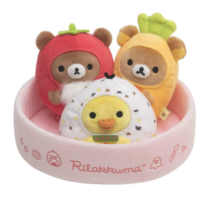 SAN-X Rilakkuma Bento Box Plush Set- Japan Figure Store - #1 Bring To You The Best Japanese Goods
