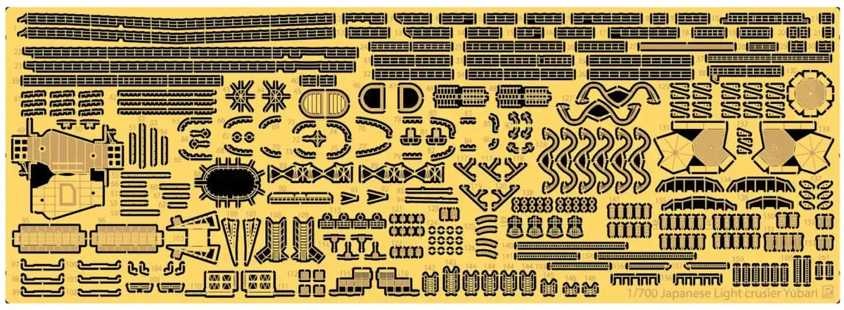PIT-ROAD 1/700 Original Photo Etched Parts Imperial Japanese Navy Light Cruiser Yubari Solomon Naval Battle / Final Time- Japan Figure Store - #1 Bring To You The Best Japanese Goods