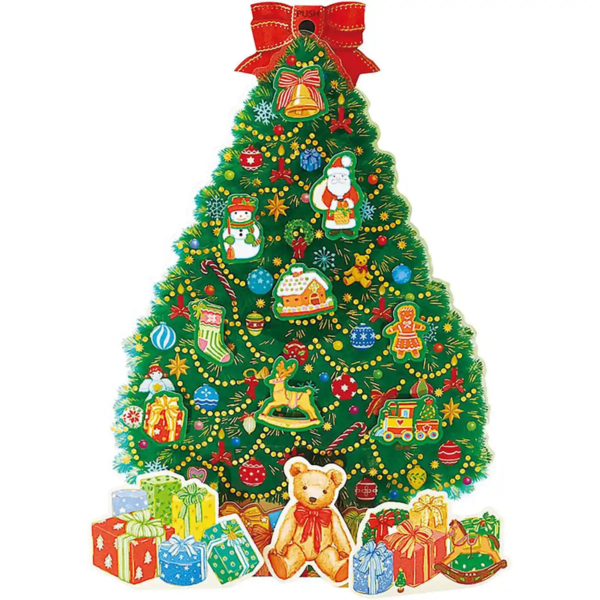 Sanrio Christmas Melody Card Green Tree with Accessories - We Wish You A Merry Christmas- Japan Figure Store - #1 Bring To You The Best Japanese Goods