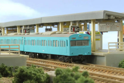 Rokuhan Z Gauge Jnr 103 Series Sky Blue 4-Car Train Set - Basic Low Cab Model- Japan Figure Store - #1 Bring To You The Best Japanese Goods