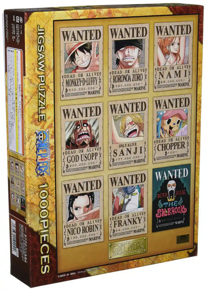 Ensky 1000Pc Jigsaw Puzzle One Piece Wanted Posters 50x75cm- Japan Figure Store - #1 Bring To You The Best Japanese Goods