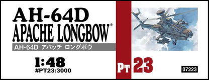 HASEGAWA 1/48 Ah-64D Apache Longbow U.S. Army Attack Helicopter Plastic Model- Japan Figure Store - #1 Bring To You The Best Japanese Goods