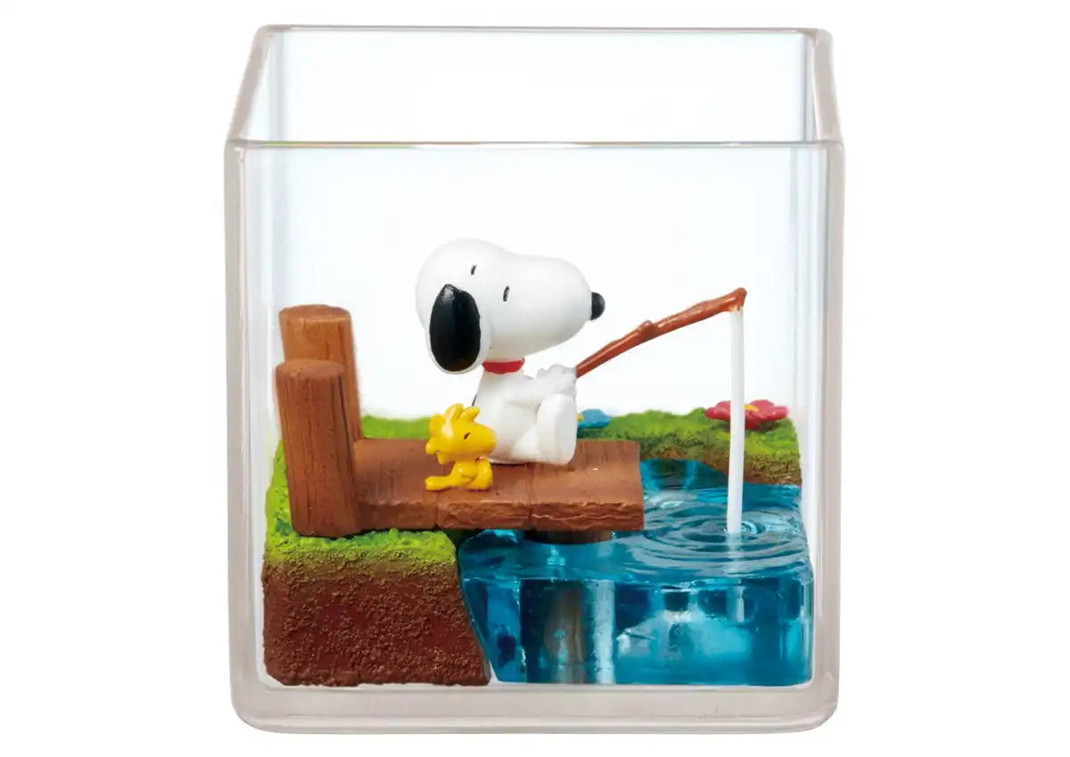 RE-MENT 250496 Snoopy & Woodstock Happy Terrarium 6 Figures Complete Set- Japan Figure Store - #1 Bring To You The Best Japanese Goods