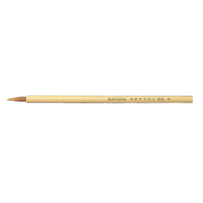 SAKURA watercolor brush with beige wooden handle and pointed tip, medium size, featuring Japanese and English text on the shaft.
Japan Figure Store - #1 Bring To You The Best Japanese Goods