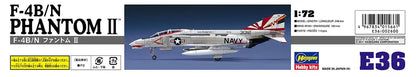 HASEGAWA E36 F-4B/N Phantom Ii 1/72 Scale Kit- Japan Figure Store - #1 Bring To You The Best Japanese Goods
