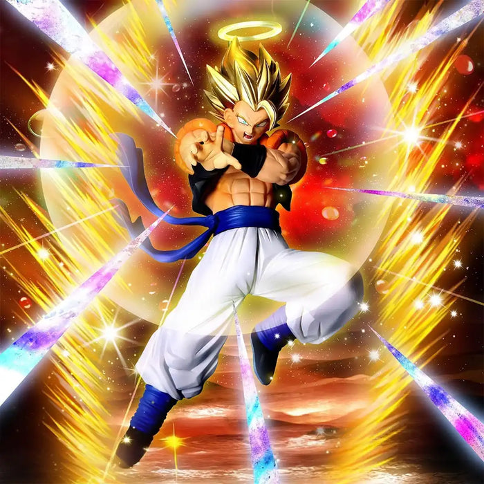 Banpresto Dragon Ball Z Super Gogeta Figure Dokkan Battle 19cm Anniversary