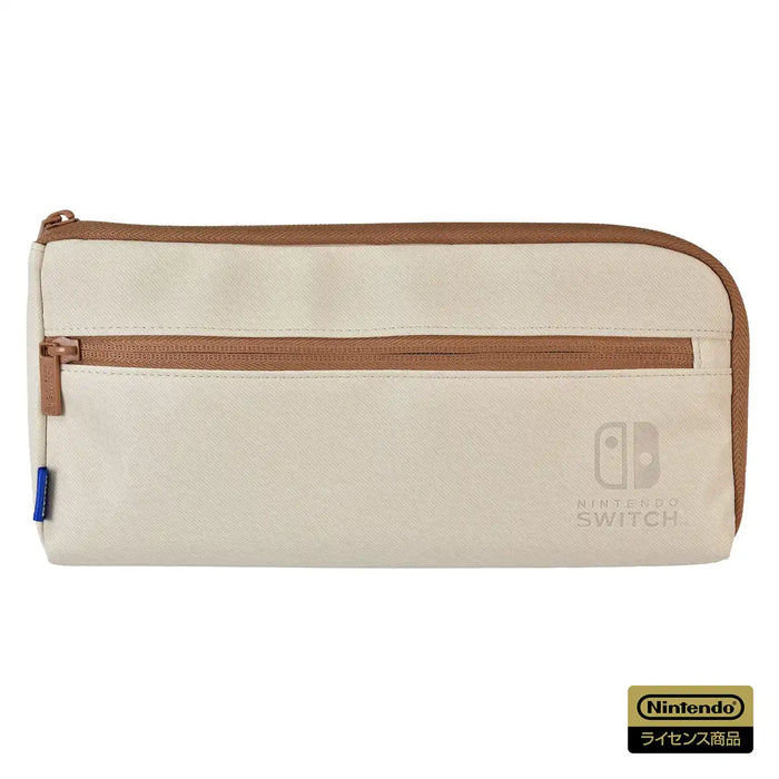 HORI Hand Pouch For Nintendo Switch / Nintendo Lite / Nintendo Oled Model Beige- Japan Figure Store - #1 Bring To You The Best Japanese Goods