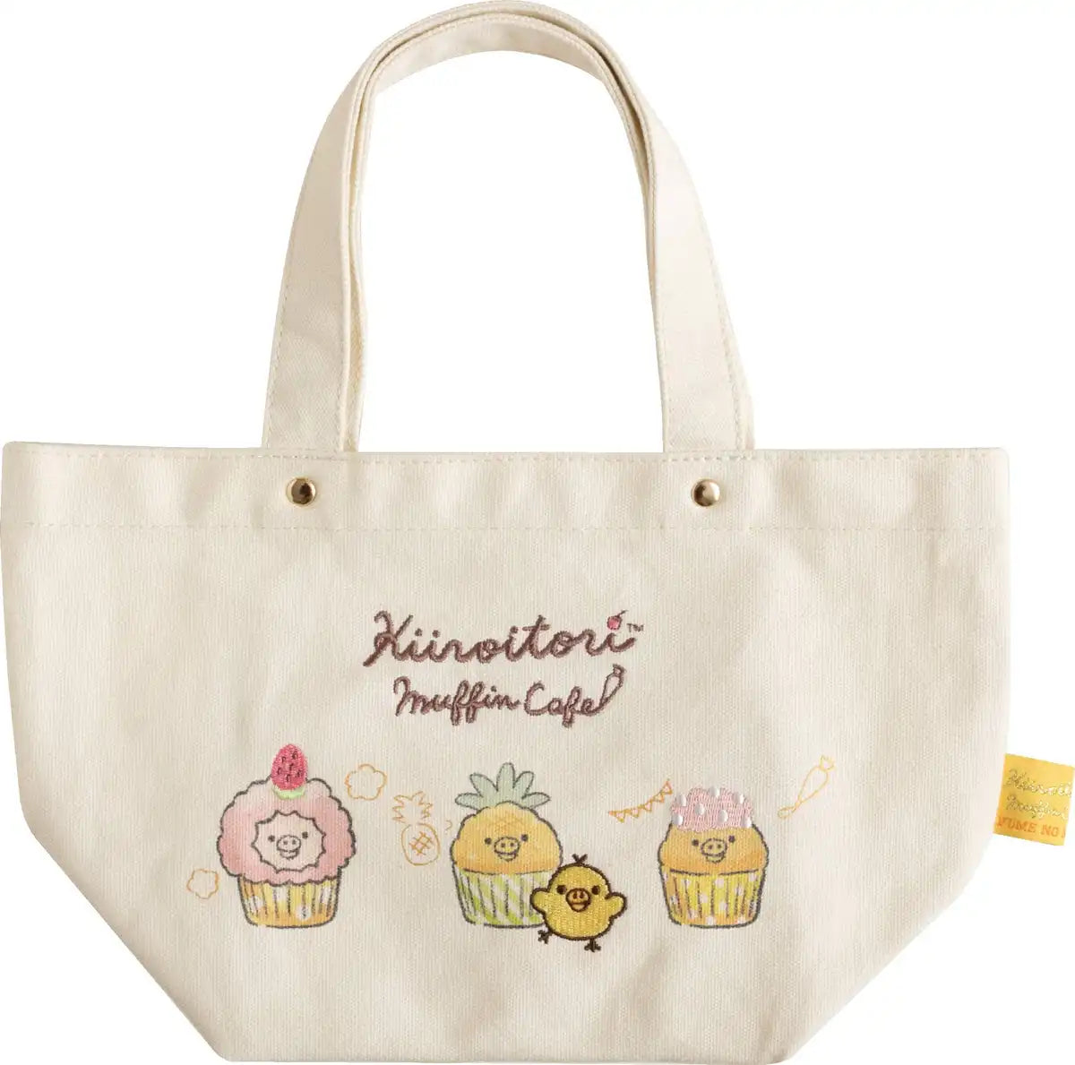 San-X Rilakkuma Mini Tote Bag Kiiroitori Muffin Cafe Design Cu67601- Japan Figure Store - #1 Bring To You The Best Japanese Goods