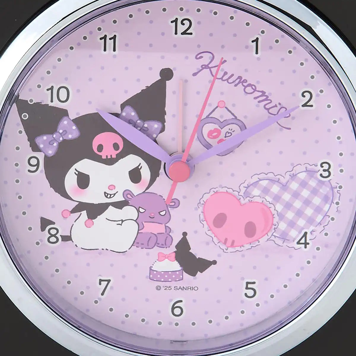 Sanrio Kuromi Alarm Clock with Light ABS Resin Model 306720