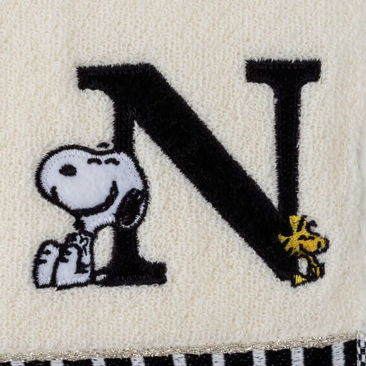 Snoopy Initial Mini Towel N- Japan Figure Store - #1 Bring To You The Best Japanese Goods