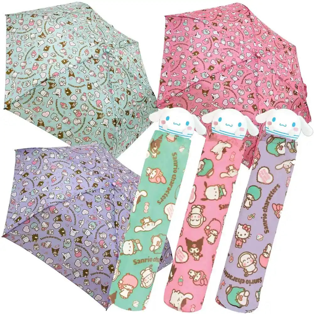 Sanrio Die Cut Folding Umbrella Cinnamoroll Blue- Japan Figure Store - #1 Bring To You The Best Japanese Goods