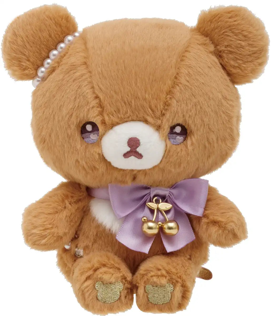 Rilakkuma Korikog No Jewel Cherry Plush Chairoikoguma Mf70801- Japan Figure Store - #1 Bring To You The Best Japanese Goods