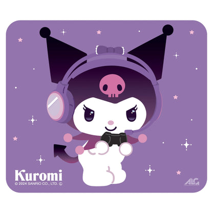 Allone Gaming Glass Mouse Pad Kuromi Purple 30x30cm Smooth E-Sports Pad