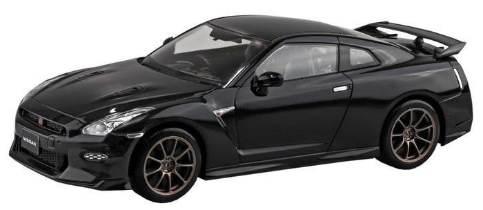 Aoshima 1/32 Rakupla Snap Kit Nissan GT-R 2024 Model Black Pearl