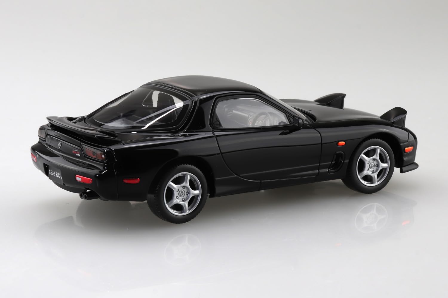 Aoshima Rakupla 1/32 RX-7 Black Pre-Colored Model Kit Snap-Fit