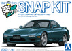 Aoshima 1/32 Rx-7 Montego Blue Plastic Model Kit - Snap Together