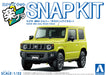 Aoshima 1/32 Suzuki JB64 Jimny Yellow Snap Kit by Bunka Kyozai