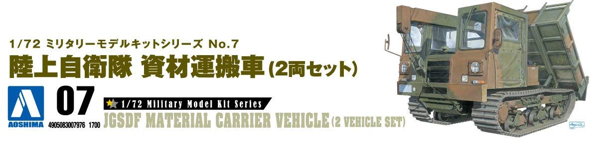 Aoshima 1/72 Military Model GSDF Transport Vehicle Set- Japan Figure Store - #1 Bring To You The Best Japanese Goods