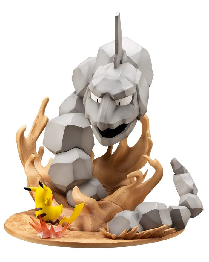 Kotobukiya Artfx J Geodude Vs Pikachu 1/8 Scale PVC Figure Painted Finish- Japan Figure Store - #1 Bring To You The Best Japanese Goods