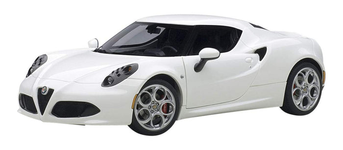 Autoart 1/18 Alfa Romeo 4C White Diecast Model Car- Japan Figure Store - #1 Bring To You The Best Japanese Goods