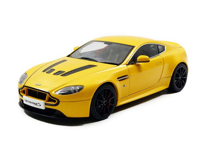 Autoart 1/18 Aston Martin V12 Vantage S 2015 Diecast Model Yellow- Japan Figure Store - #1 Bring To You The Best Japanese Goods